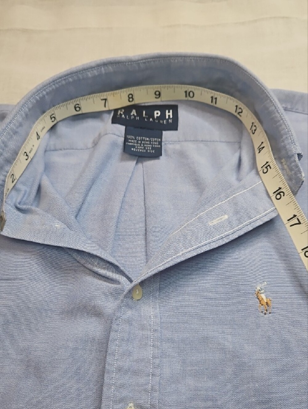 Double R Ralph by Ralph Lauren Light Blue Button-Down Oxford Shirt - Picture 6 of 9
